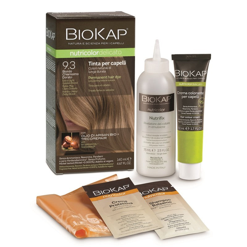 Püsivärv BIOKAP NUTRICOLOR DELICATO 9.3 ekstrahele kuldblond