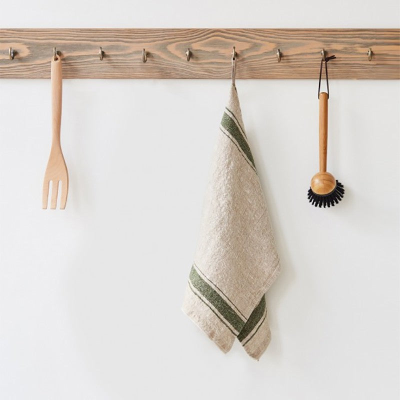 Vintage Linen Kitchen Towel Stripe