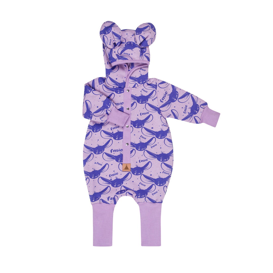 Eared Jumpsuit for Babies and Kids - Lilac Fenio