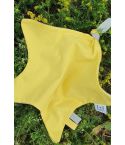 Orgaanilisest puuvillasest vastsündinu Blankie Yellow Star